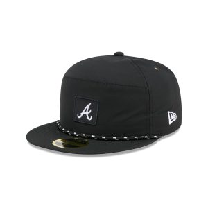 Black Poly Rope Split Panel 59FIFTY Fitted