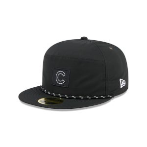 Black Poly Rope Split Panel 59FIFTY Fitted