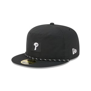 Black Poly Rope Split Panel 59FIFTY Fitted