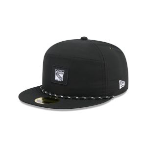 Black Poly Rope Split Panel 59FIFTY Fitted