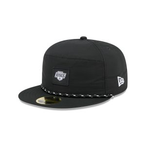 Black Poly Rope Split Panel 59FIFTY Fitted