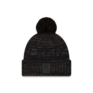 2025 Sideline Cold Weather Black H Pom Knit