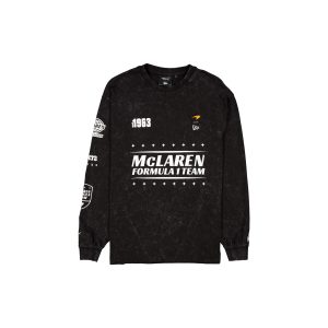 Pigment Wash Black Long Sleeve T-Shirt