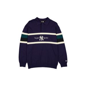 Navy Knit Rugby Shirt