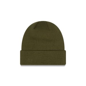 Basic Olive Green Knit Beanie