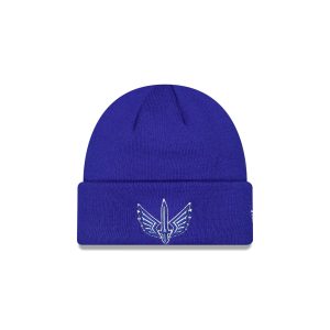 Blue Cuff Knit Beanie