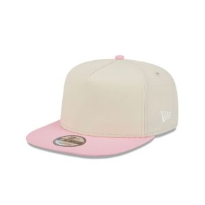 Cotton Nylon Pink Visor 9FIFTY A-Frame Snapback