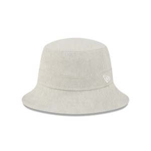 Washed Twill Light Biege Bucket Hat