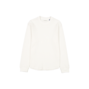 College White Long-Sleeve Waffle T-Shirt