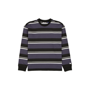 Yarn Dyed Black Crewneck
