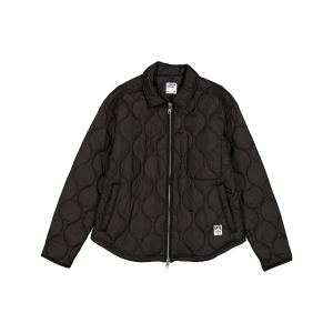 Black Quilted Captain Shacket
