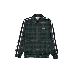 Plaid Navy Track Jacket