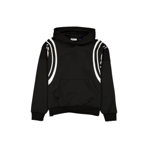 Mesh Combo Black Hoodie