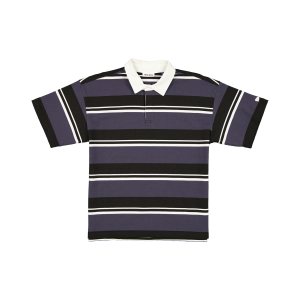 Yarn Dyed Black Rugby Shirt