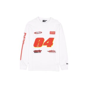 Graphic White Long-Sleeve T-Shirt
