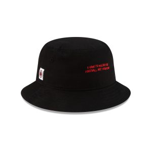 Phrase Black Bucket Hat