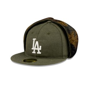 Three Looms Cotton Twill Camo Retro Crown Dog Ear 59FIFTY Fitted