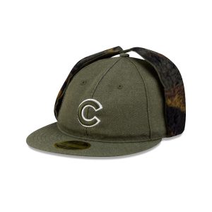 Three Looms Cotton Twill Camo Retro Crown Dog Ear 59FIFTY Fitted