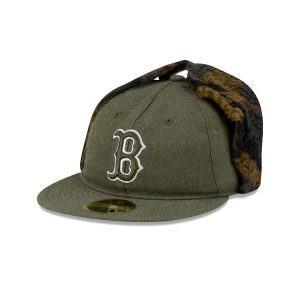 Three Looms Cotton Twill Camo Retro Crown Dog Ear 59FIFTY Fitted