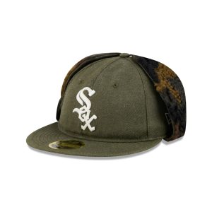 Three Looms Cotton Twill Camo Retro Crown Dog Ear 59FIFTY Fitted