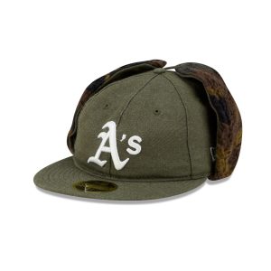 Three Looms Cotton Twill Camo Retro Crown Dog Ear 59FIFTY Fitted