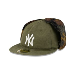 Three Looms Cotton Twill Camo Retro Crown Dog Ear 59FIFTY Fitted