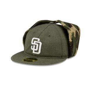 Three Looms Cotton Twill Camo Retro Crown Dog Ear 59FIFTY Fitted