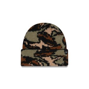 Jacquard Camo Cuff Knit