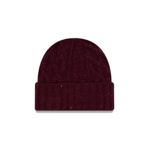 Speckled Maroon Cable Knit