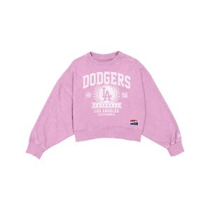 Throwback Women's Boxy Pink Crewneck