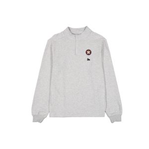 Logo Essentials Heather Gray Quarter Zip