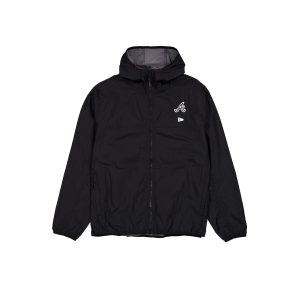 Logo Essentials Black Full-Zip Windbreaker