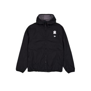 Logo Essentials Black Full-Zip Windbreaker