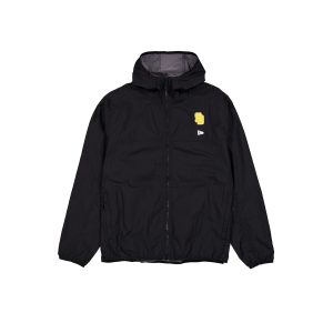 Logo Essentials Black Full-Zip Windbreaker