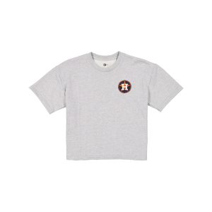 Glam Game Women's Cropped Heather Gray T-Shirt