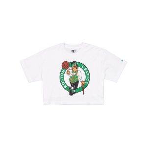 Summer Women's White Cropped Jersey T-Shirt
