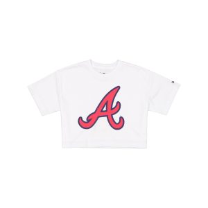 Summer Women's White Cropped Jersey T-Shirt