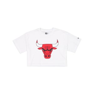 Summer Women's White Cropped Jersey T-Shirt