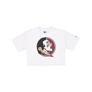 Summer Women's White Cropped Jersey T-Shirt