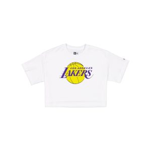 Summer Women's White Cropped Jersey T-Shirt