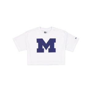 Summer Women's White Cropped Jersey T-Shirt