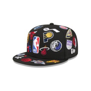 All Over Logo Black 59FIFTY Fitted