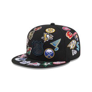 All Over Logo Black 59FIFTY Fitted