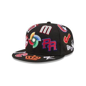 All Over Logo Black 59FIFTY Fitted
