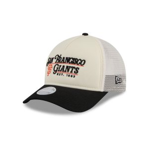 Retro Chrome Women's White 9FORTY M-Crown A-Frame Trucker