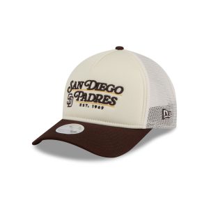 Retro Chrome Women's White 9FORTY M-Crown A-Frame Trucker