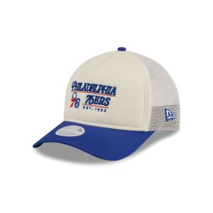 Retro Chrome Women's White 9FORTY M-Crown A-Frame Trucker