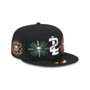 Day of the Dead Skull & Flowers 59FIFTY Fitted