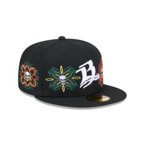 Day of the Dead Skull & Flowers 59FIFTY Fitted