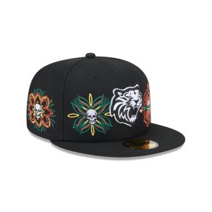 Day of the Dead Skull & Flowers 59FIFTY Fitted
